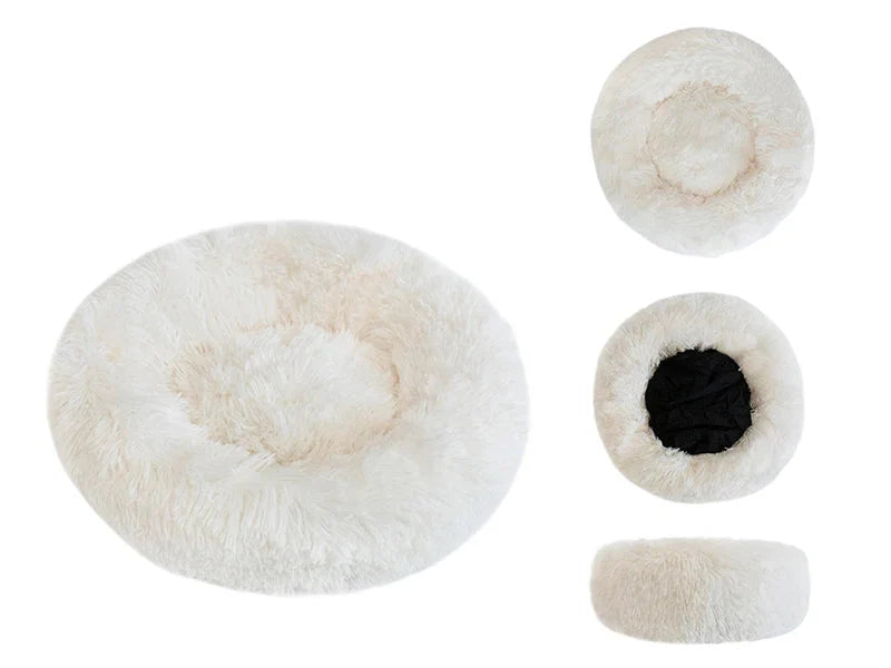 Cama Cojín Tipo Donut de Felpa Súper Suave