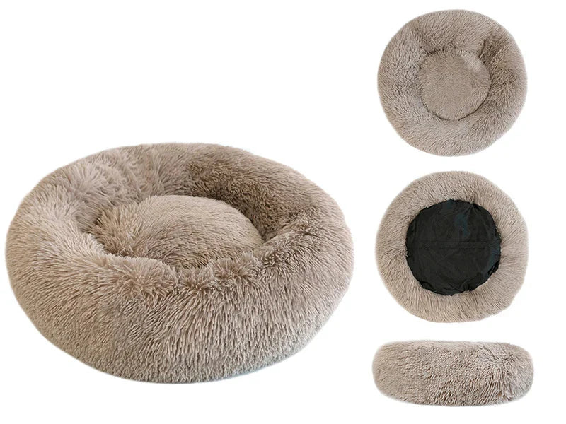 Cama Cojín Tipo Donut de Felpa Súper Suave