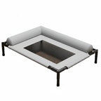 Cama Elevada con Malla Transpirable y Almohada