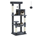 Árbol para gatos de interior de 143 cm, con 5 niveles