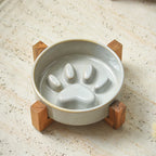 Tazón de cerámica estilo MimoPaws para mascotas