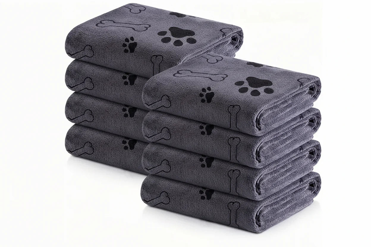 Toalla de microfibra ultra absorbente para mascotas