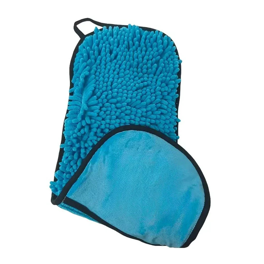 Toalla portátil de chenilla para baño de mascotas
