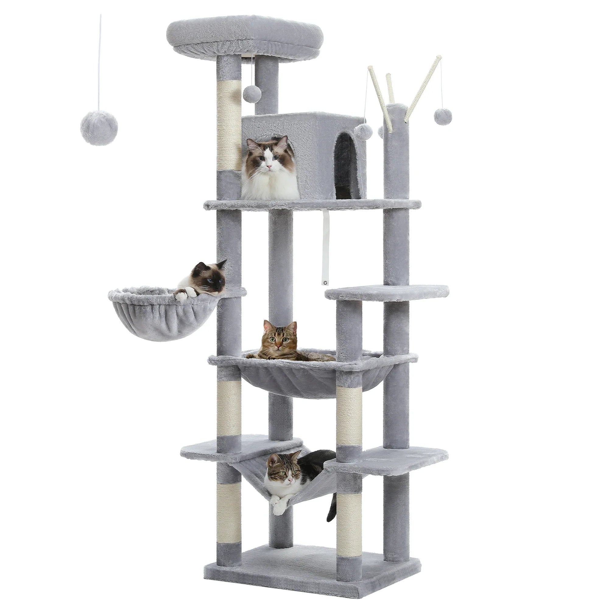MimoPaws Feandrea Premium Árbol para Gatos, 180cm de Altura