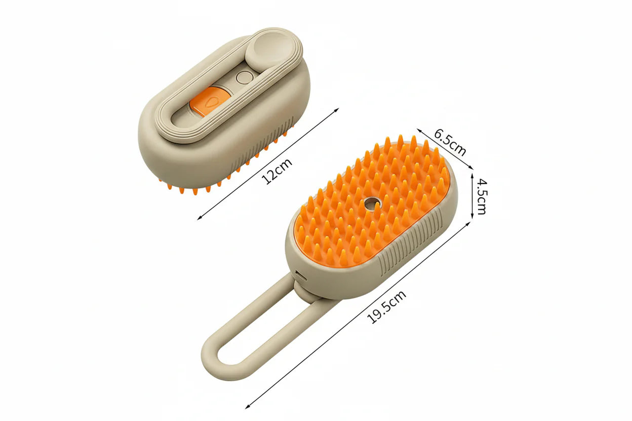 Peine Vaporizador 3 en 1: Aseo, Limpieza y Masaje