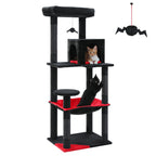 Árbol para gatos de interior de 143 cm, con 5 niveles
